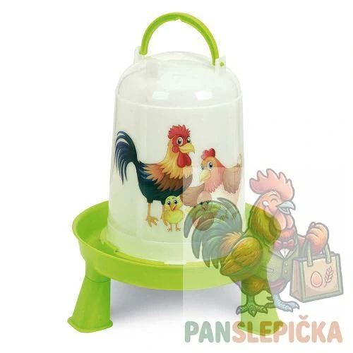 Plastová napáječka pro drůbež s nožičkami
